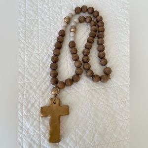 Wooden Cross Sign Decoration